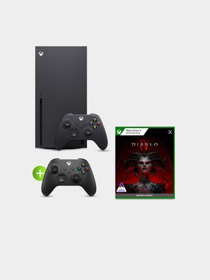 Xbox Series X  1TB + Diablo IV + Carbon Black Controller Black Console Bundle