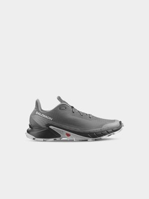 Mens Salomon Alphacross 5 Grey/Black Trail Running Shoes