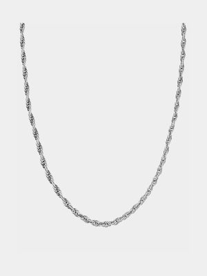 Sterling Silver Women's Classic Rope Necklace