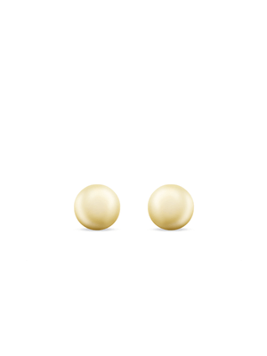 Sterling Silver & Yellow Gold Half Ball Stud Earrings