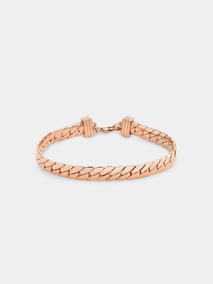 Rose Gold Plated Women’s Curb Bracelet