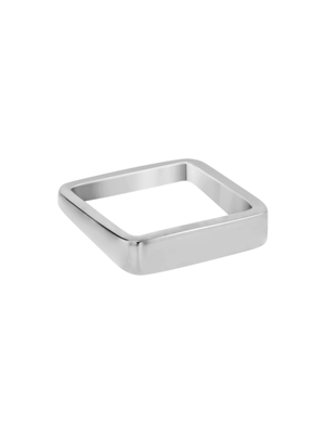 Thin Square Sterling Silver Ring