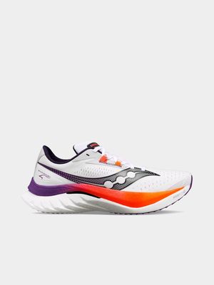 Womens Saucony Endorphin Speed 4 White/Orange Running Shoes