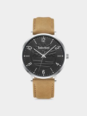 Timberland Men's Ripton Stainless Steel Tan Leather Watch