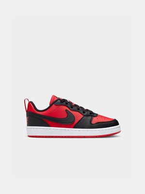 Junior Grade School Court Borough Low Recraft Red/Black/White Shoes