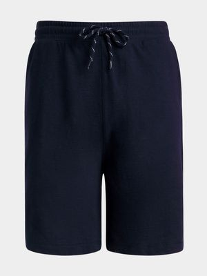 Boys TS Navy Knit Pull On Shorts
