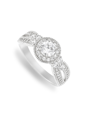 Cheté Sterling Silver & Cubic Zirconia Vintage-Inspired Ring