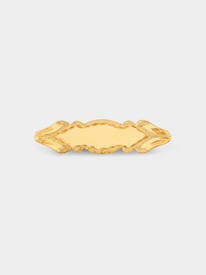 Yellow Gold Scalloped Baby Brooch