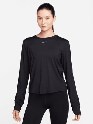 Womens Nike One Classic Dri-Fit Long Sleeve Black Tee