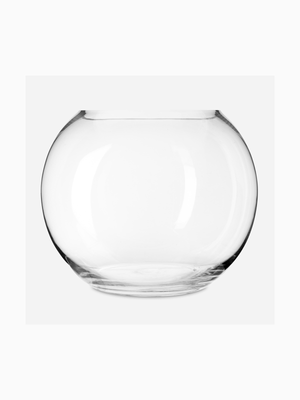 Vase Ball Glass Clear 23.5 x 30cm