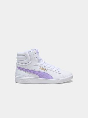 Junior Grade School Puma Vikky V3 White/Violet Sneakers
