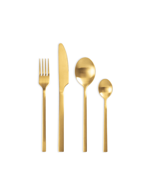 Yves 16 Piece Cutlery Set Gold