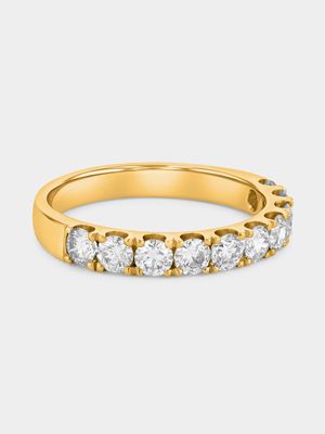 Yellow Gold 1.00ct Diamond Eternity Ring