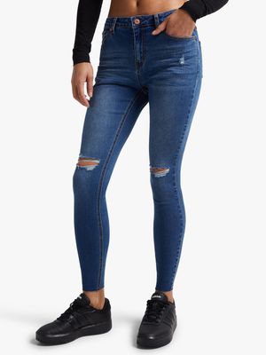 Redbat Women's Medium Wash Super Skinny Jeans