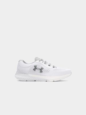 Womens Under Armour Rogue 4 White/Halo Grey/Metallic Running Shoes