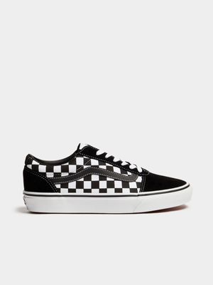 Mens Vans Ward Black/White Checkerboard Sneakers