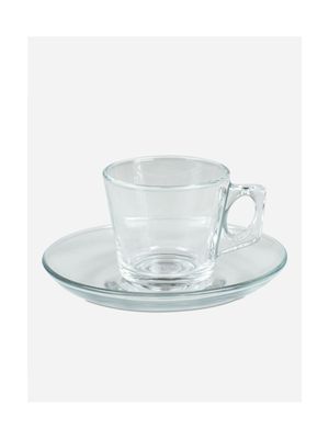 village espresso cup & saucer glass
