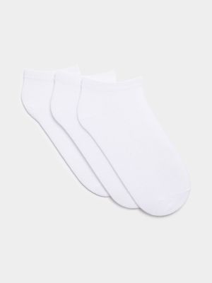 Jet Women's 3 Pack White Lowcut Socks