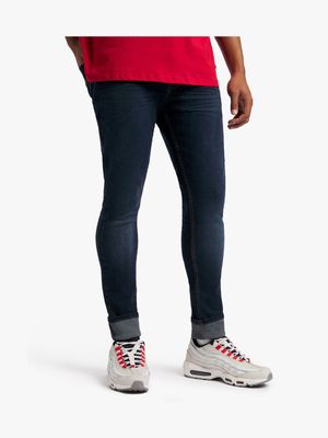 Redbat Men's Dark Wash Super Skinny Jeans