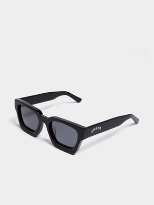 Swank Unisex Acetate Black Sunglasses