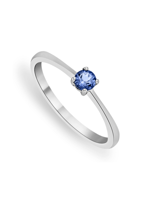 9ct White Gold & Tanzanite Solitaire Ring