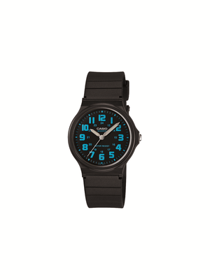 Casio Standard Black & Blue 3-Hand  Resin Watch