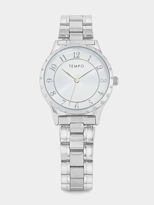 Tempo Women’s Silver Plated Bracelet Watch