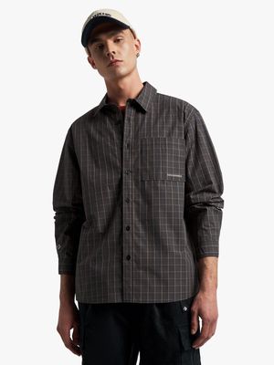 Converse Men's Basic Plaid Woven Shirt