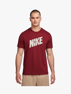 Mens Nike Dri-Fit Novelty Red Tee