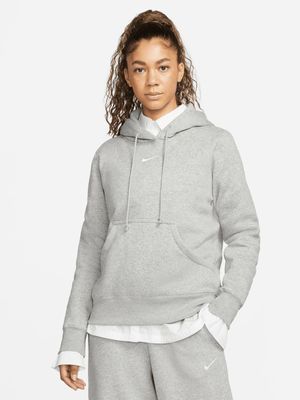 Womens Nike Sportswear Phoenix Fleece Grey Hoodie