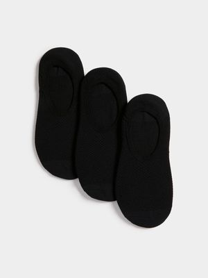 Ts Black 3-Pack Invisible Mesh Socks