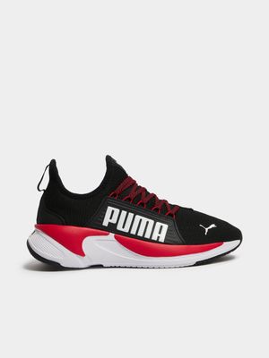 Junior Grade-School Puma Softride Premier Slip On Black/Red Shoes