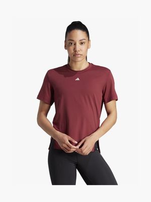 Womens adidas Versatile Burgundy Tee