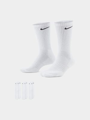 Nike Everyday Cushion Crew White 3 Pack Socks