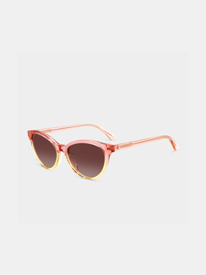 Kate Spade Round Pink & Yellow Shaded Sunglasses - 205231GVZ55HA