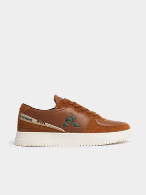 Mens Le Coq Sportif Pallice Tan/Green Sneakers