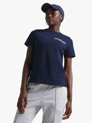 Redbat Athletics Women's Navy Graphic T-Shirt