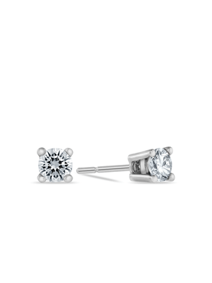 White Gold 0.40ct Diamond Round Solitaire Stud Earrings