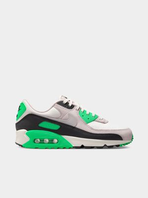 Nike Women's Air Max 90 White/Green Sneaker