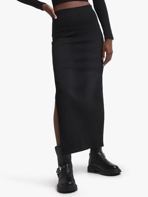 Women's Dark Wash Denim Tube Skirt