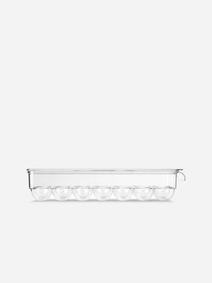 simply stored acrylic egg holder rect 37cm