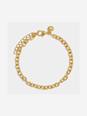 18ct Gold Plated Chain Link Bracelet