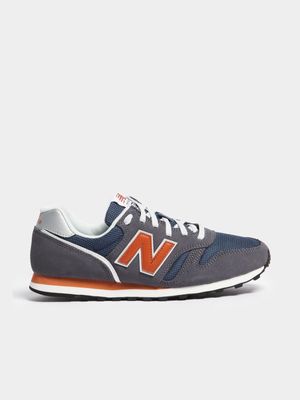 Mens New Balance ML373 Navy/Orange Sneaker