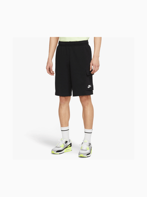 Mens Nike Sportswear Club Black Cargo Shorts