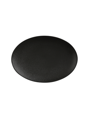 maxwell williams caviar oval plate black 22cm