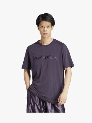 adidas Originals Men's Purple T-Shirt