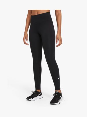 Women's Nike Dri-Fit One Black Mid-Rise Leggings