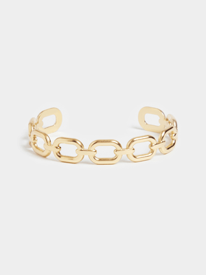 Stainless Steel Chain Cuff Bangle