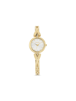 Tempo Ladies Gold toned Bangle Watch