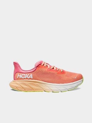 Womens Hoka Arahi 7 Papaya/Coral Running Shoes